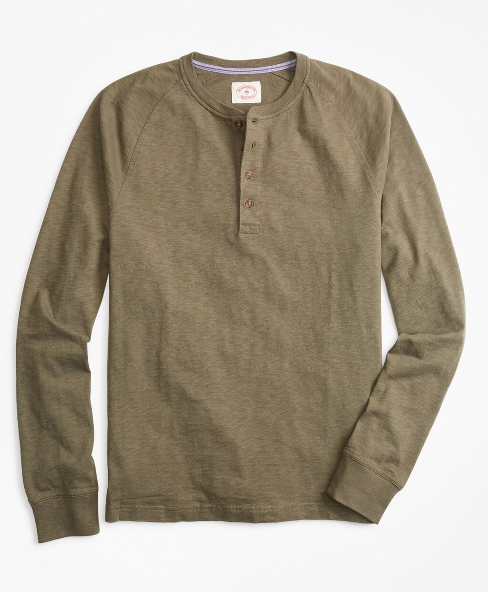 Slub Cotton Jersey Henley