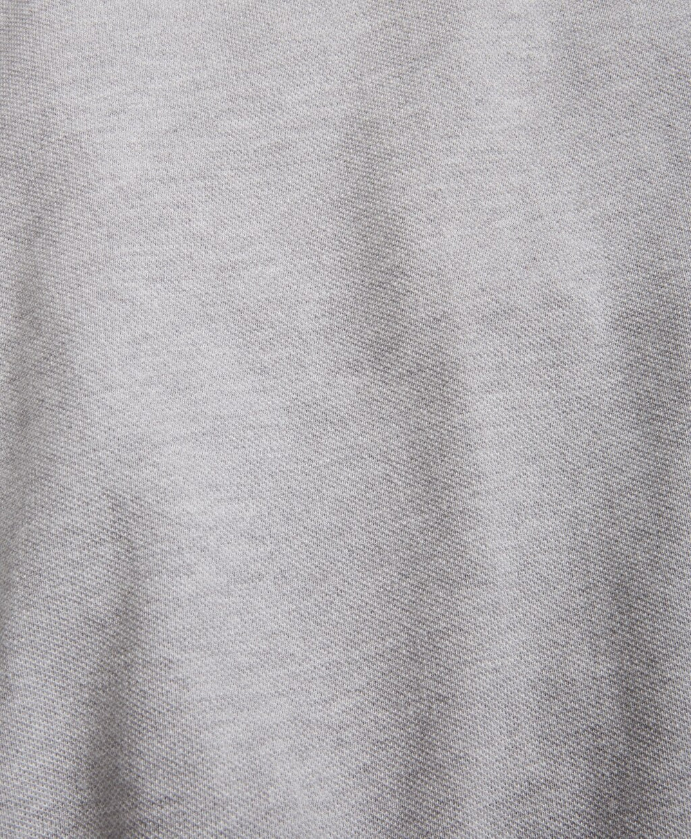 Tipped Heathered Pique Polo Shirt