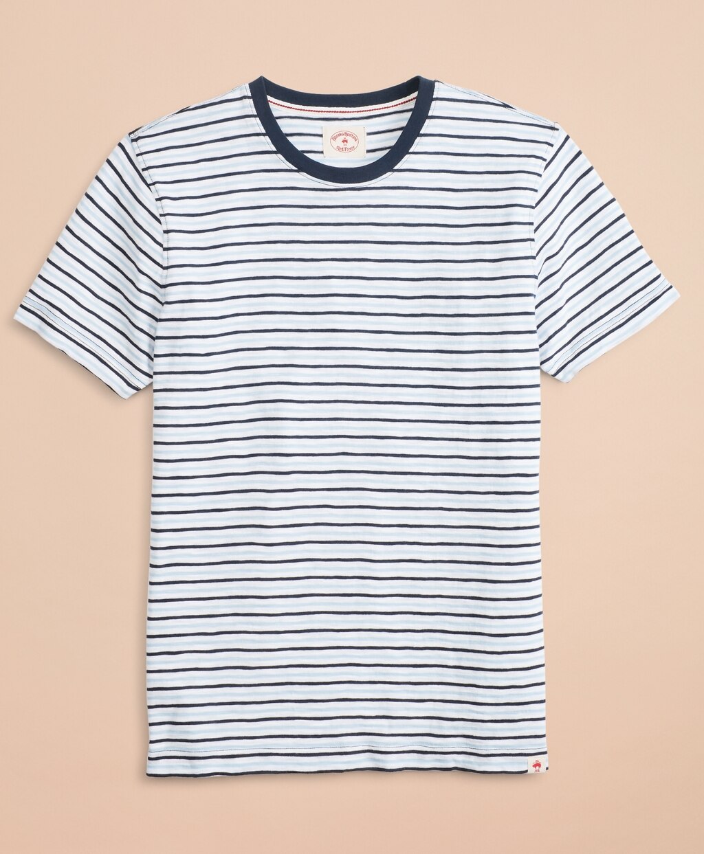 Alternating-Stripe Slub Cotton Jersey T-Shirt
