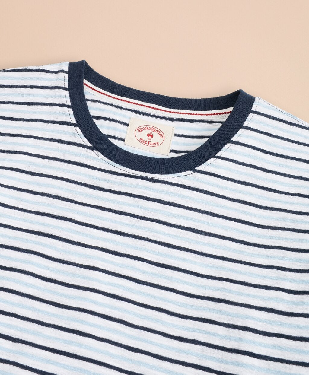 Alternating-Stripe Slub Cotton Jersey T-Shirt