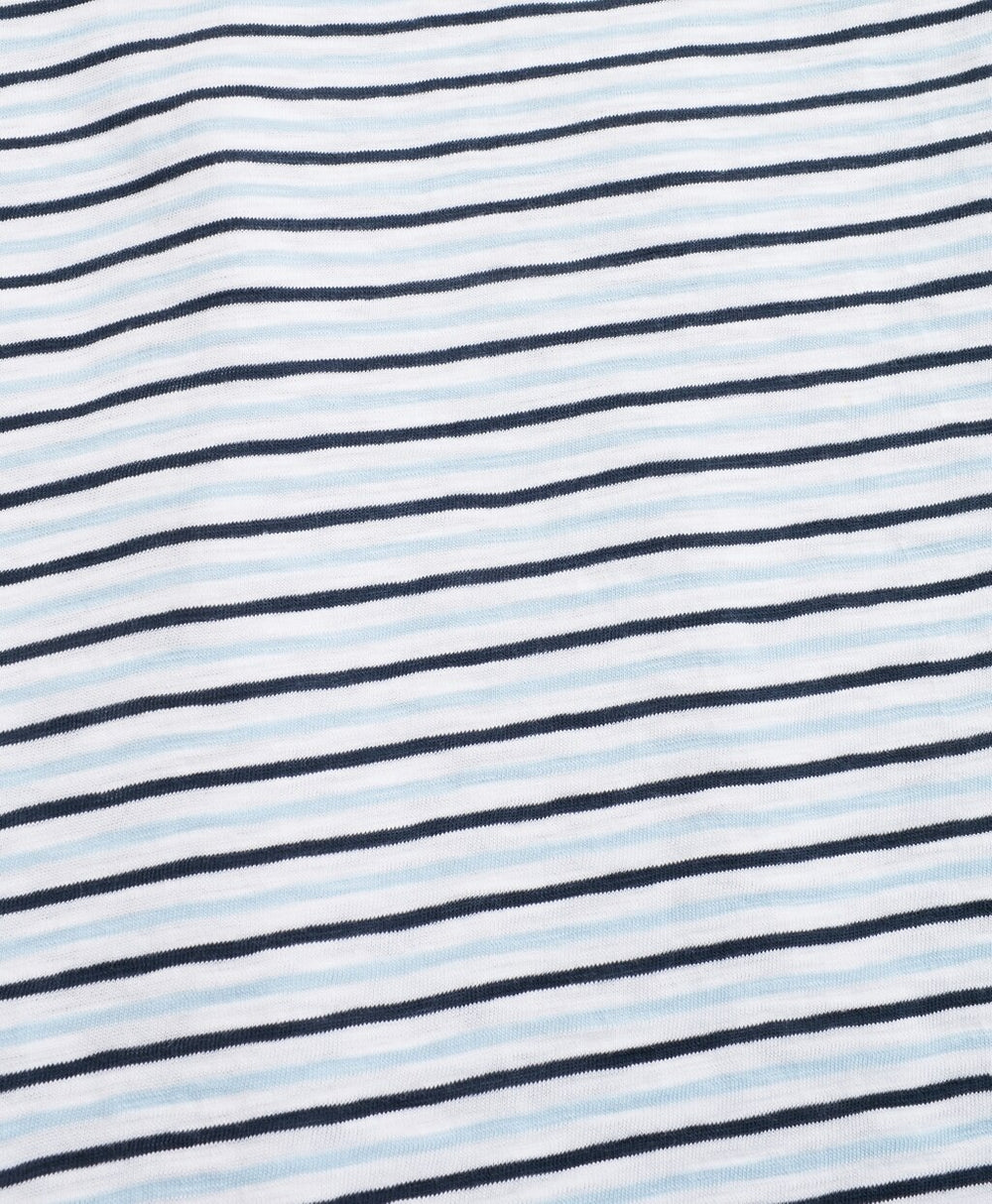 Alternating-Stripe Slub Cotton Jersey T-Shirt