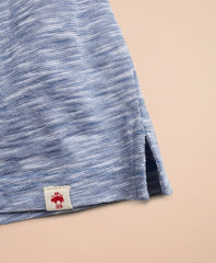 Accent Stripe Slub Cotton Jersey Polo Shirt