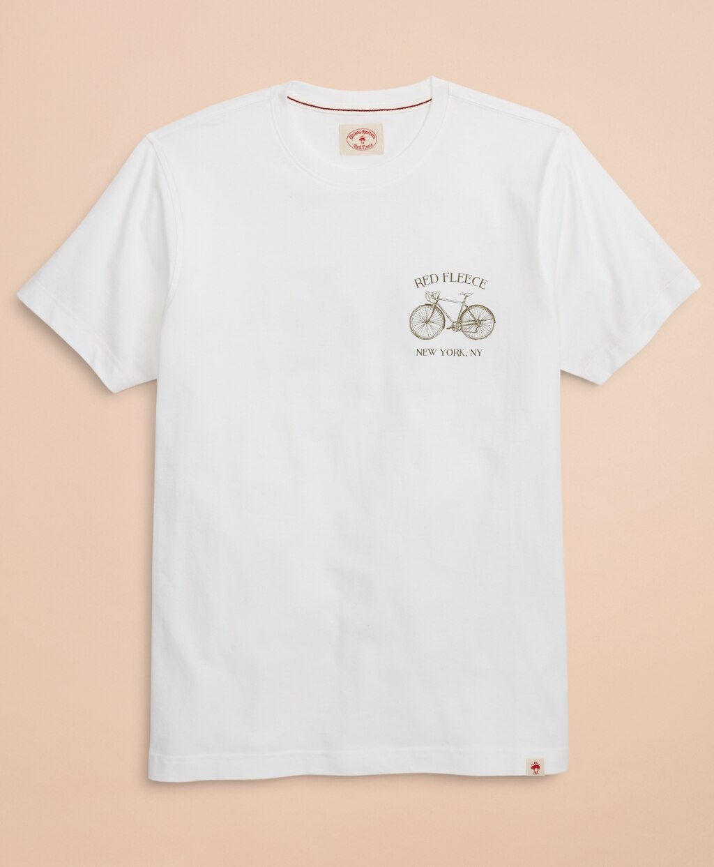 Red Fleece Bicycle Graphic T-Shirt