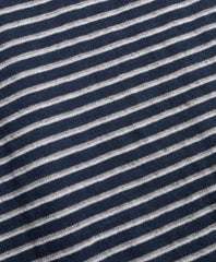 Striped Double-Knit Long-Sleeve Henley