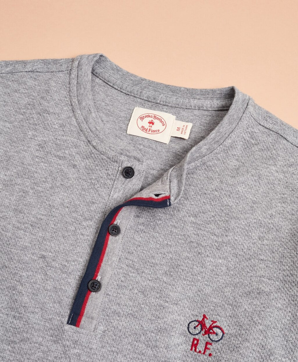 Double-Knit Jacquard Henley