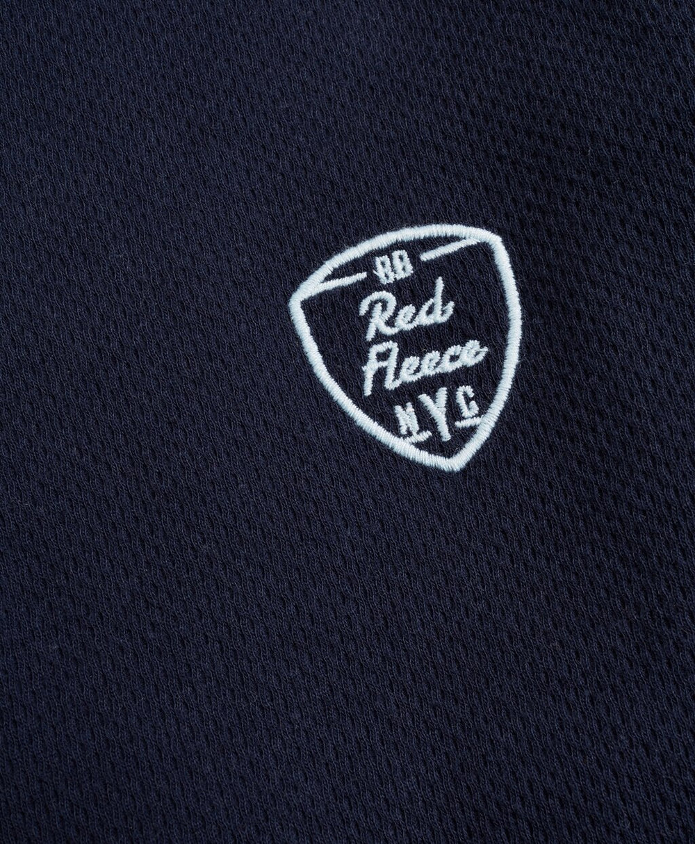 Double-Knit Jacquard Henley