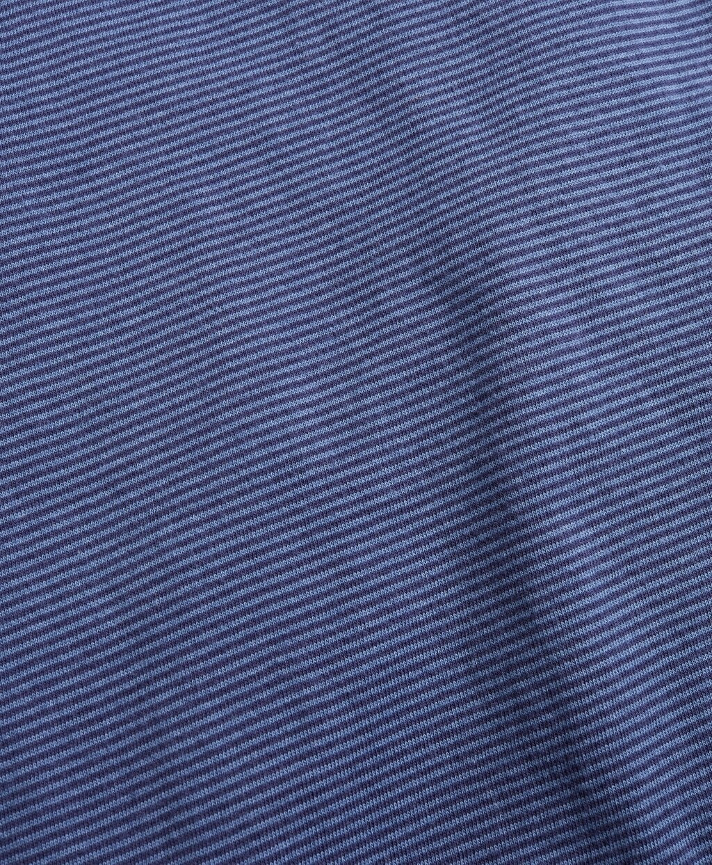 Striped Jersey Long-Sleeve Henley