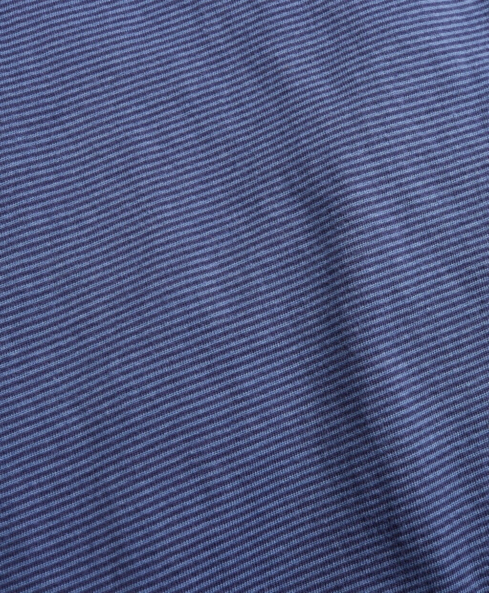 Striped Jersey Long-Sleeve Henley