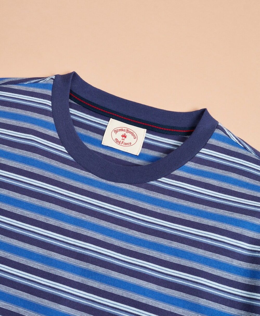 Multi-Stripe Cotton Jersey T-Shirt