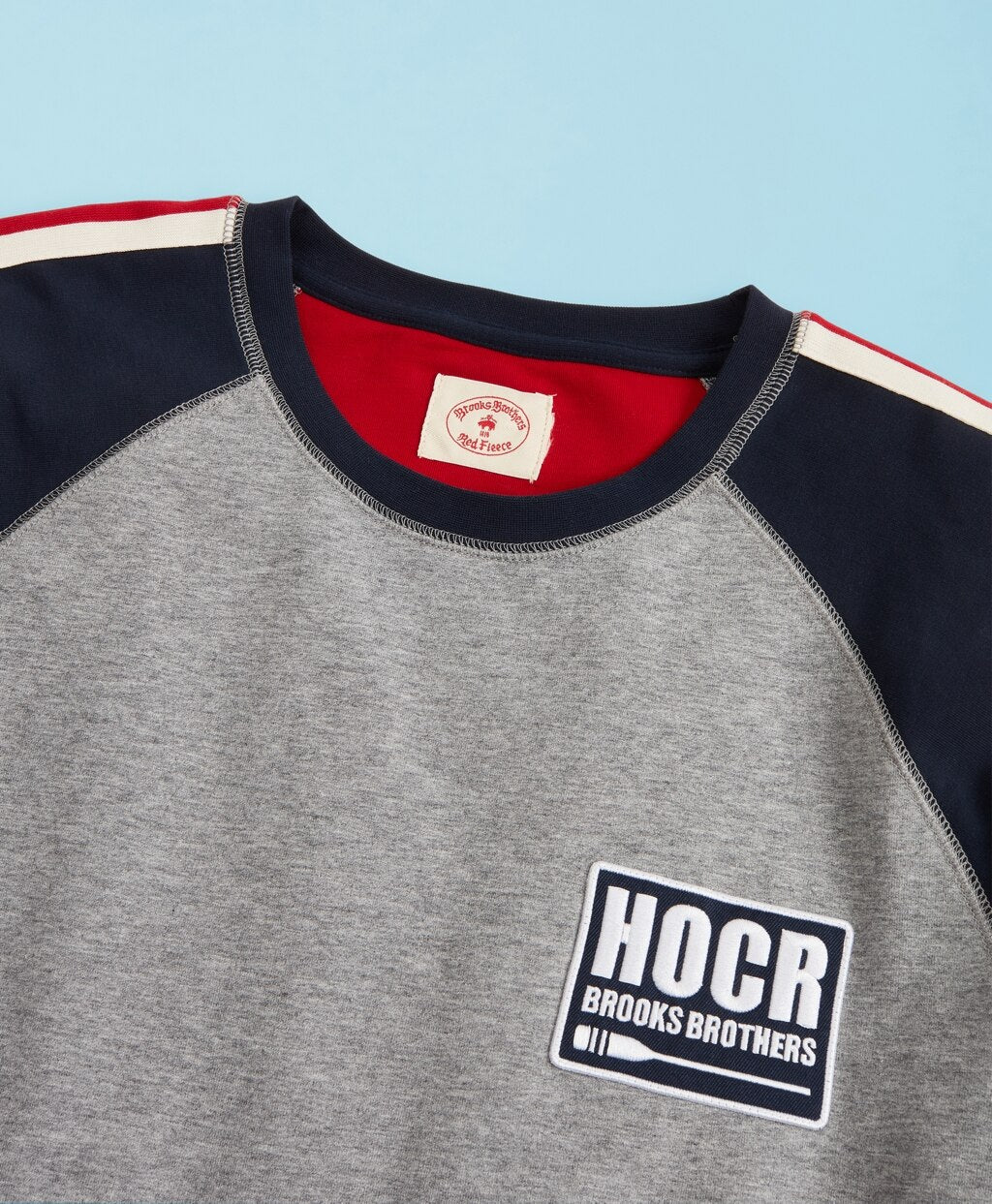 Head Of The Charles® Regatta Striped French Terry Raglan Sweatshirt