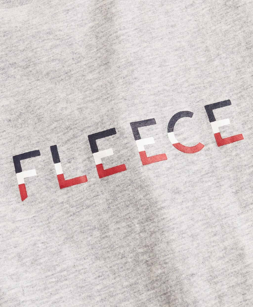 Jersey Cotton Red Fleece Graphic T-Shirt