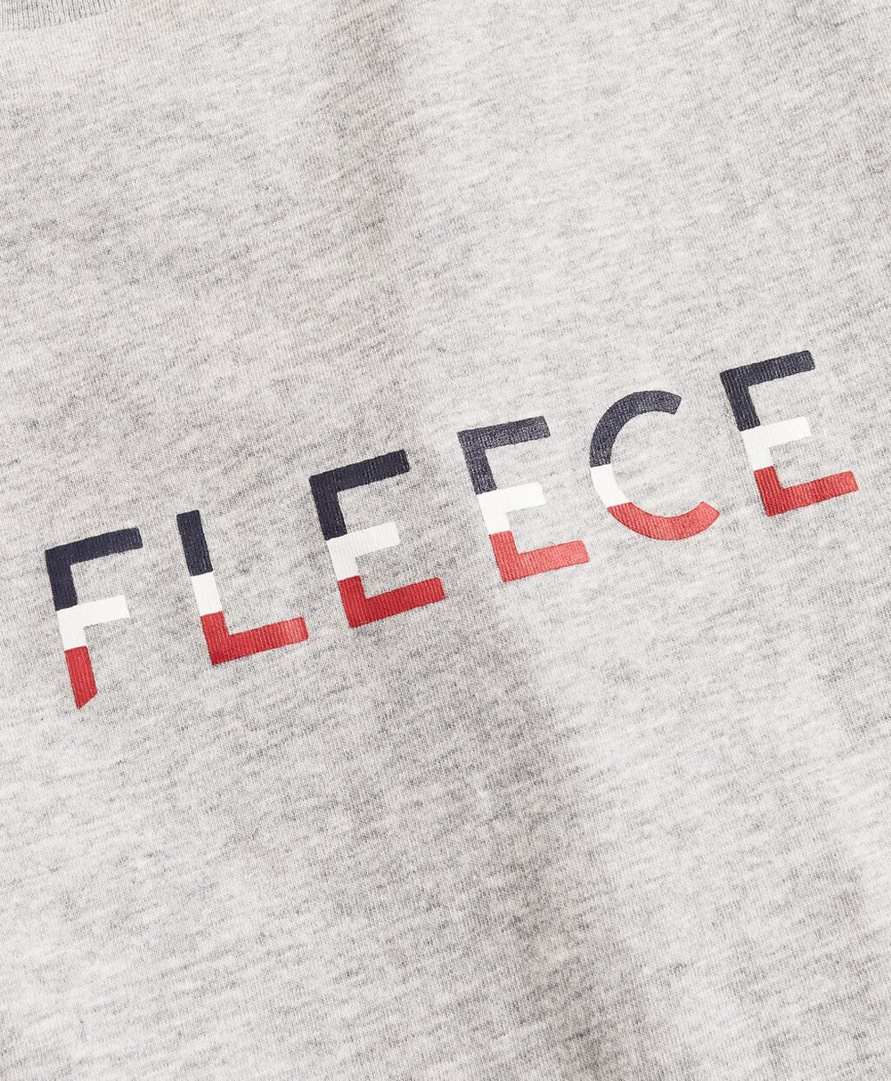 Jersey Cotton Red Fleece Graphic T-Shirt