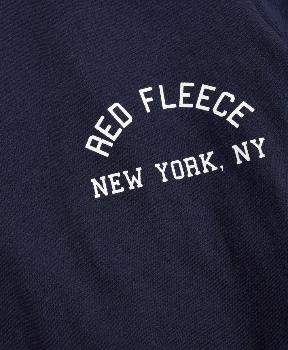 Jersey Cotton Red Fleece NY Graphic T-Shirt