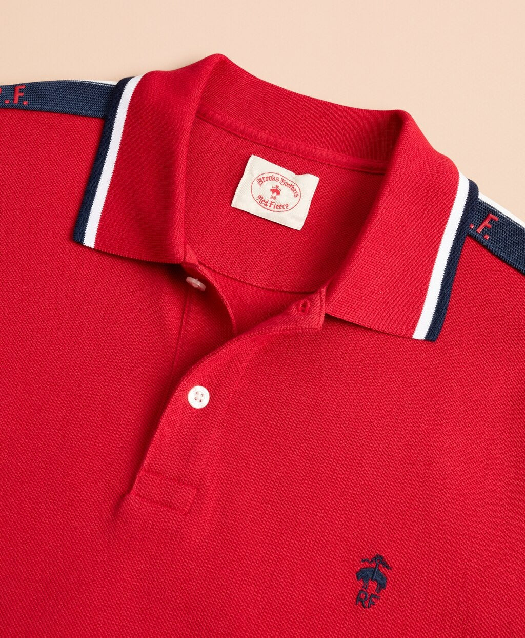 Cotton Pique Initial Polo Shirt