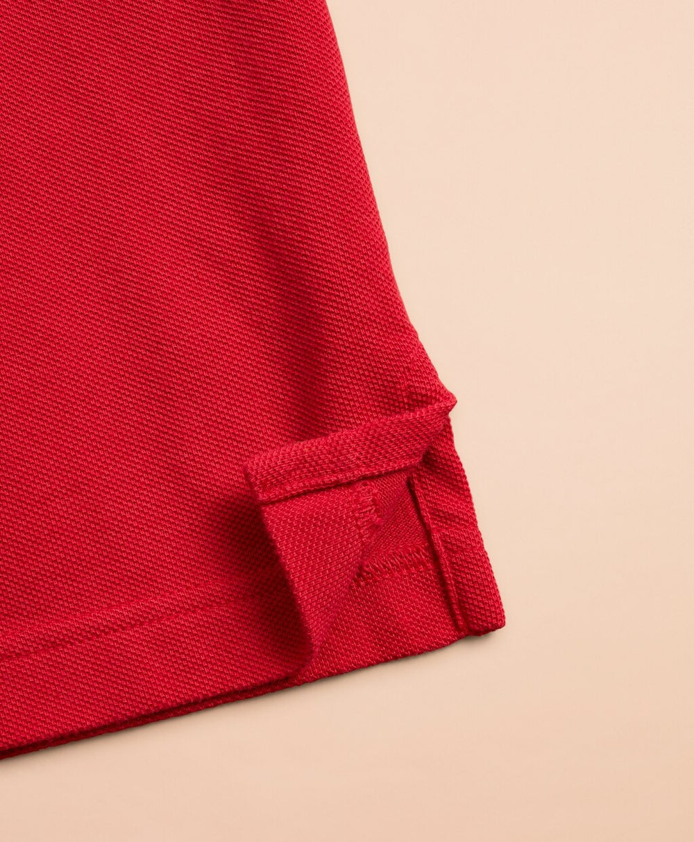 Cotton Pique Initial Polo Shirt
