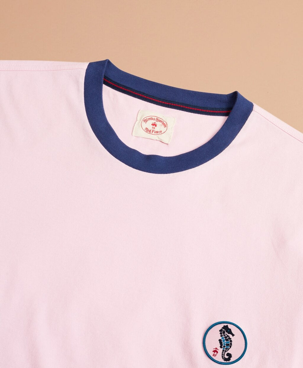 Cotton Seahorse Patch T-Shirt
