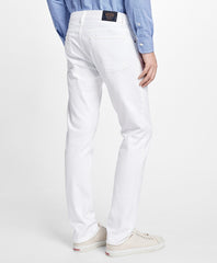 116 Slim Fit White Denim Jeans