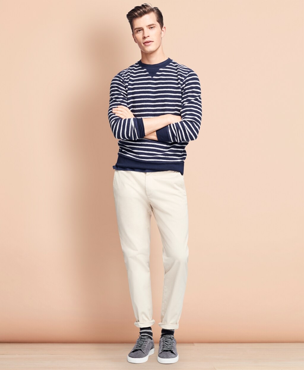 Garment-Dyed Stretch Chinos