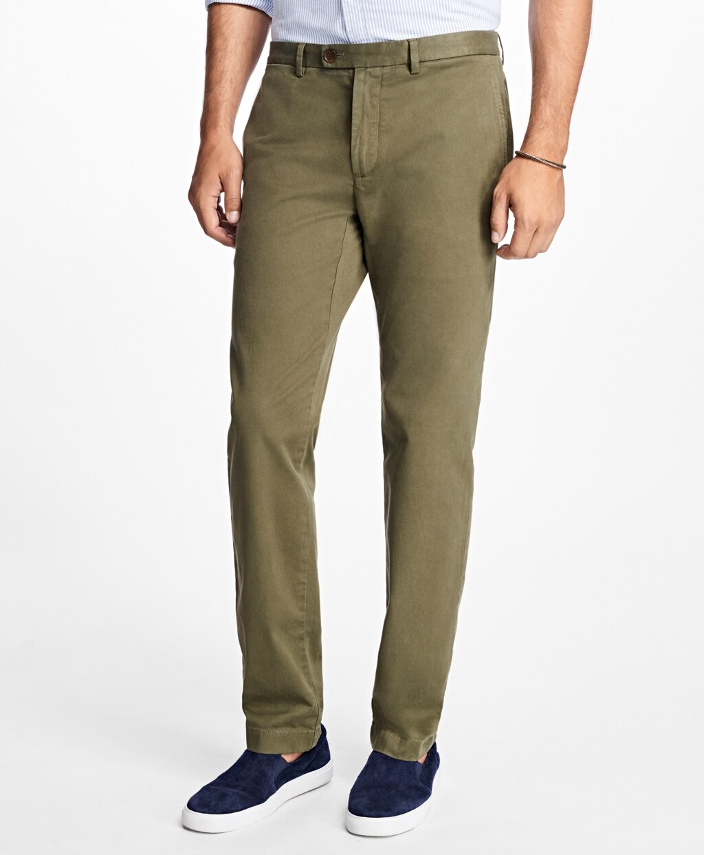 Slim-Fit Garment-Dyed Stretch Chinos