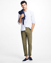 Slim-Fit Garment-Dyed Stretch Chinos