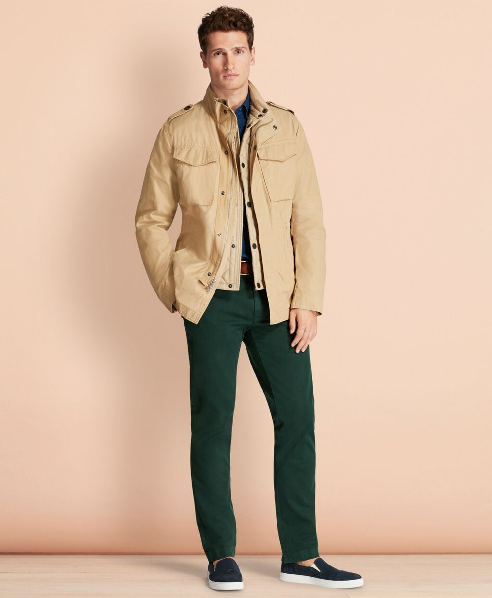 Garment-Dyed Stretch Chinos