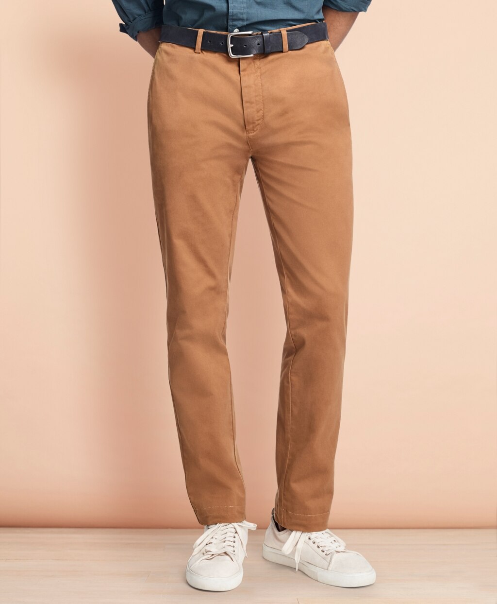 Slim-Fit Garment-Dyed Stretch Chinos