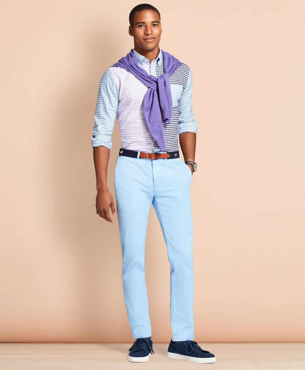 Slim-Fit Garment-Dyed Stretch Chinos