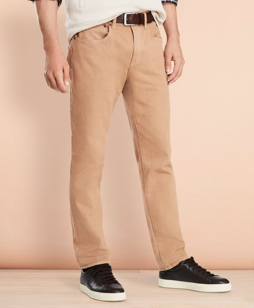 Five-Pocket Garment-Dyed Jeans