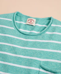 Striped Cotton-Linen Crewneck Sweater
