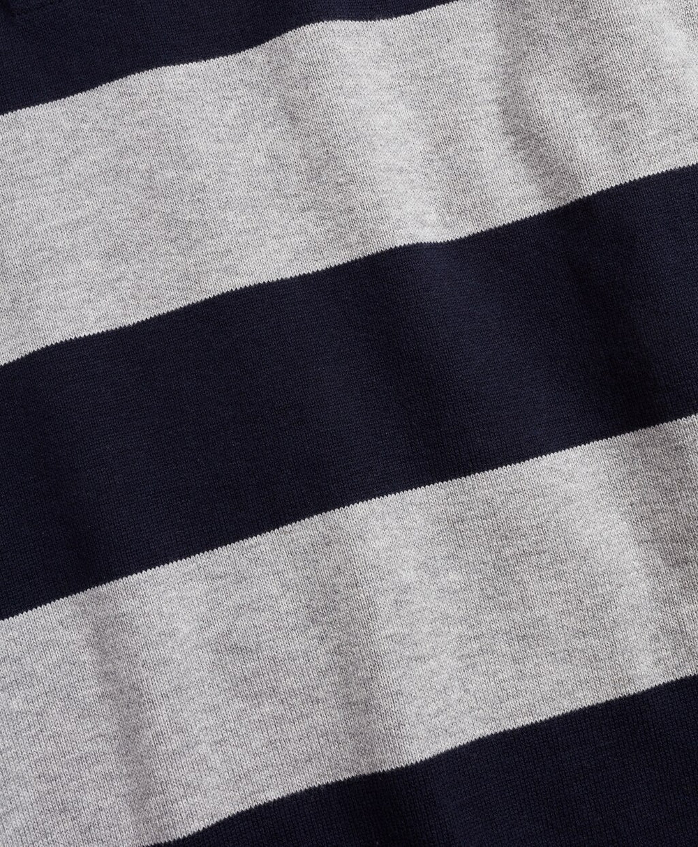 Cotton-Cashmere Rugby Sweater