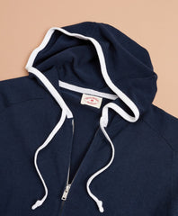 Contrast Zip-Up Hoodie