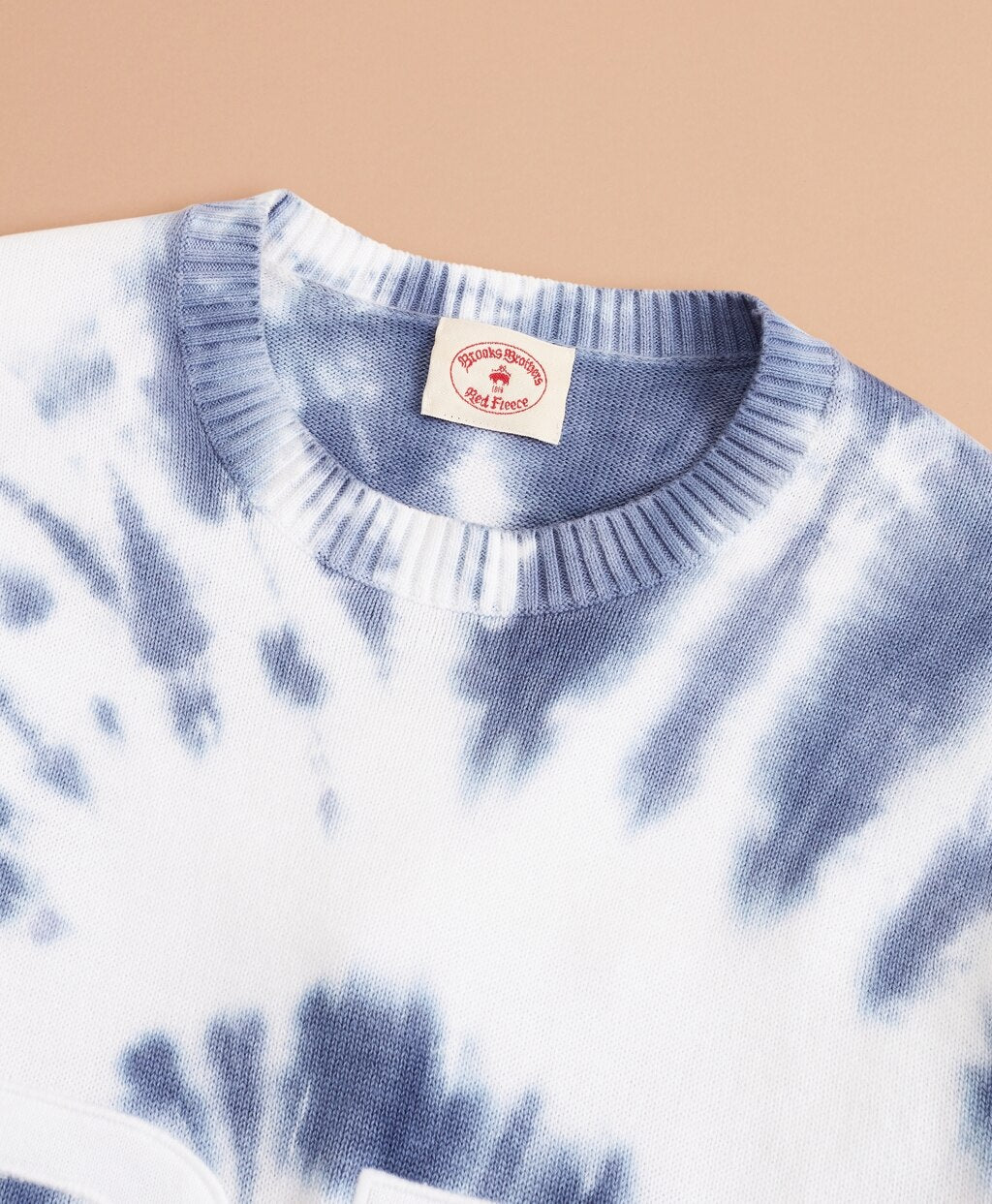 Graphic Tie-Dyed Cotton Sweater