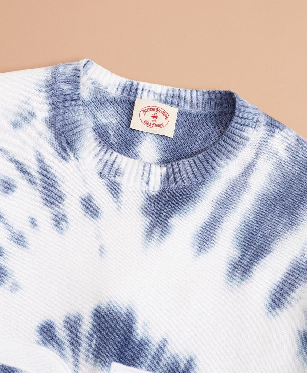 Graphic Tie-Dyed Cotton Sweater