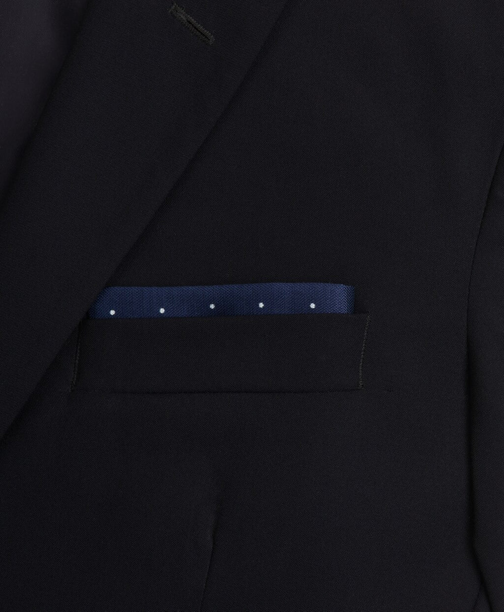 Silk-Blend Polka-Dot Pocket Square