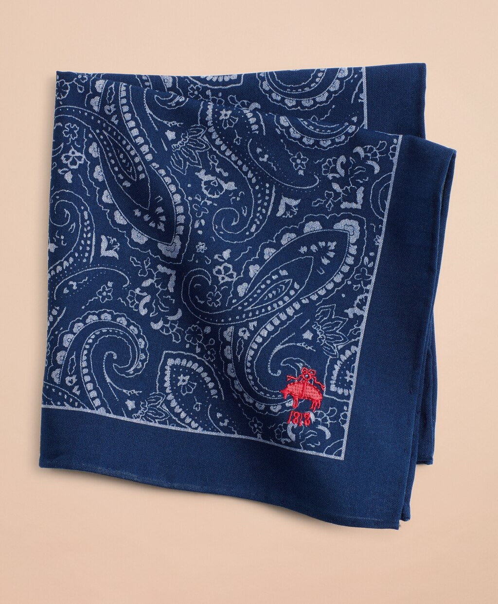 Cotton Paisley Pocket Square