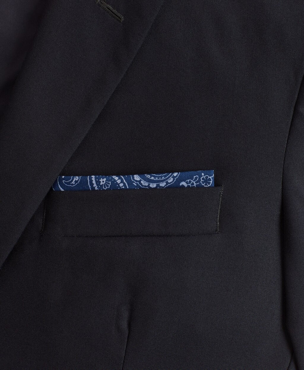 Cotton Paisley Pocket Square