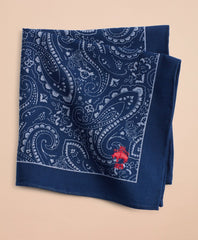 Cotton Paisley Pocket Square