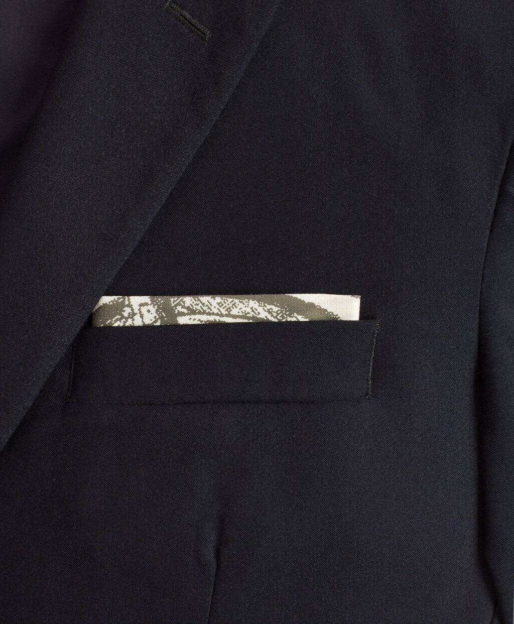 Cotton Bicycle-Print Pocket Square