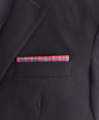 Red Tartan Cotton Pocket Square