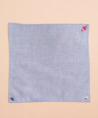 Embroidered Cotton Pocket Square