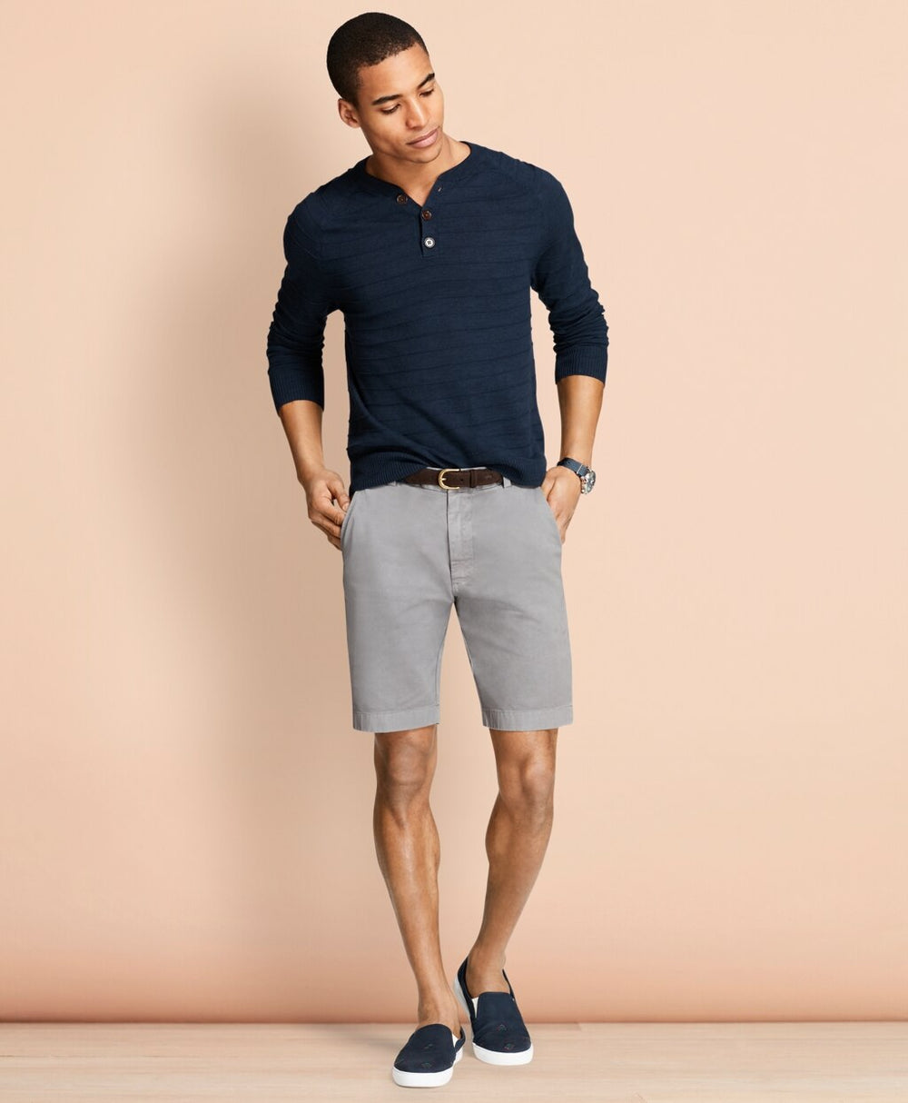Stretch Cotton Twill Shorts