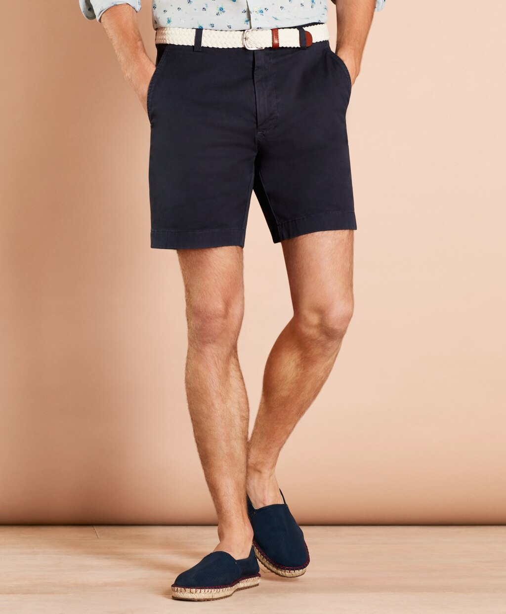 Garment-Dyed Stretch Chino 7" Shorts