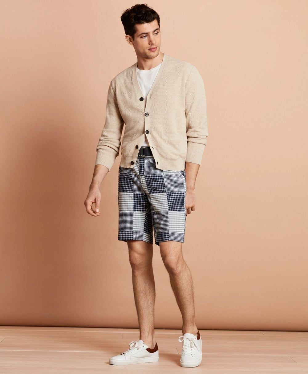 Cotton Patchwork Shorts