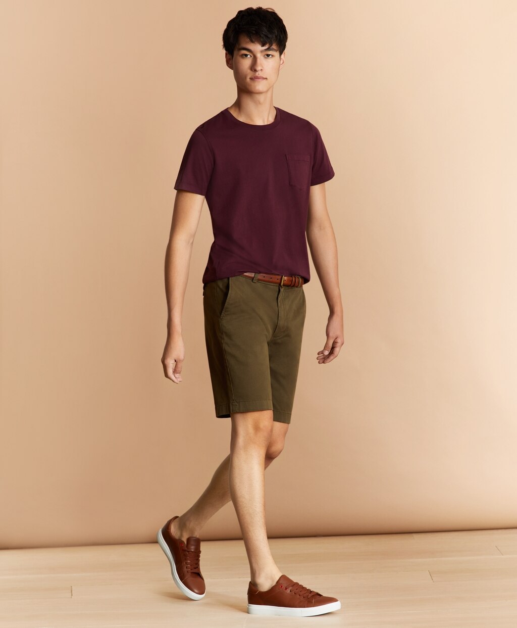 Garment-Dyed 9" Stretch Chino Shorts