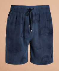 Magic Wave Print 6" Swim Trunks