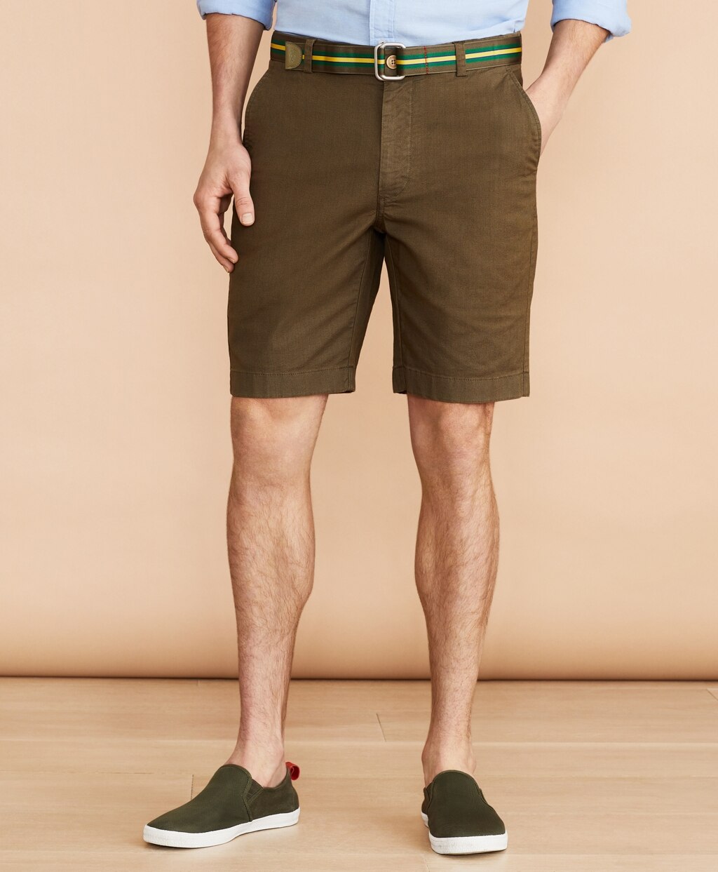 Cotton-Linen 9" Chino Shorts