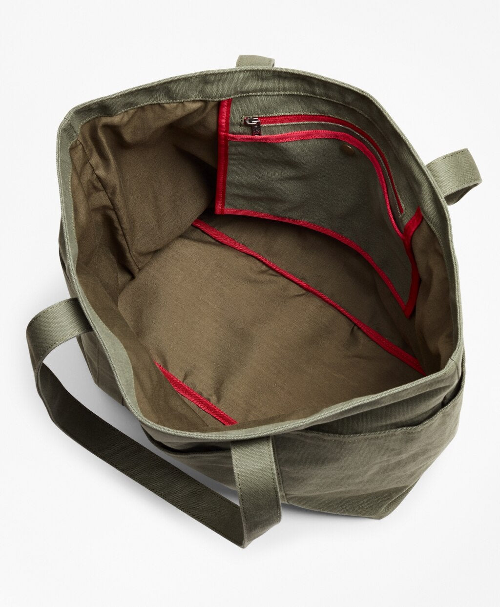 Red Fleece Canvas Tote Bag