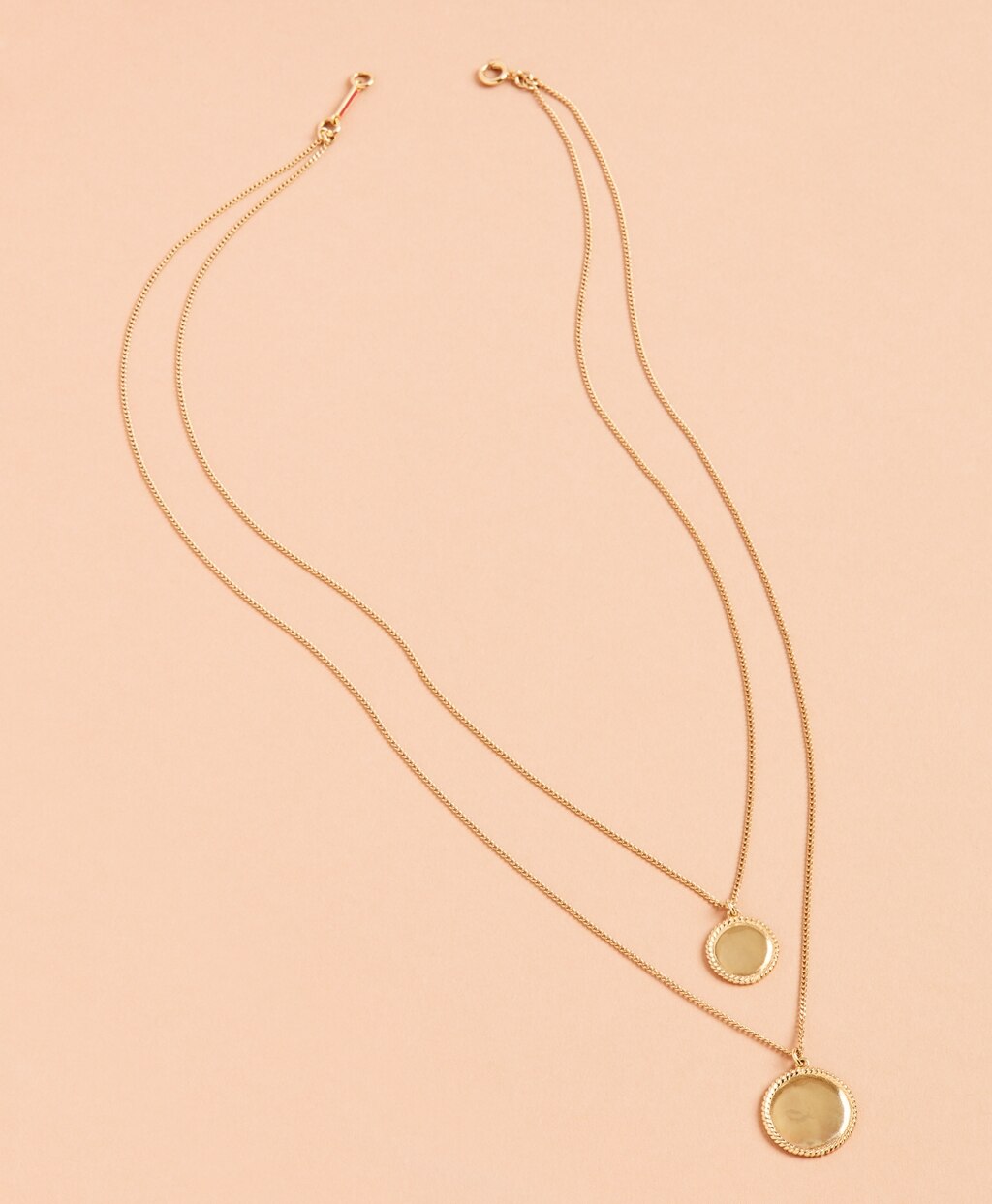 Demi Fine Layered Disk Necklace