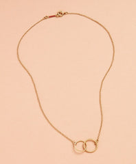 Demi Fine Interlocking Ring Necklace