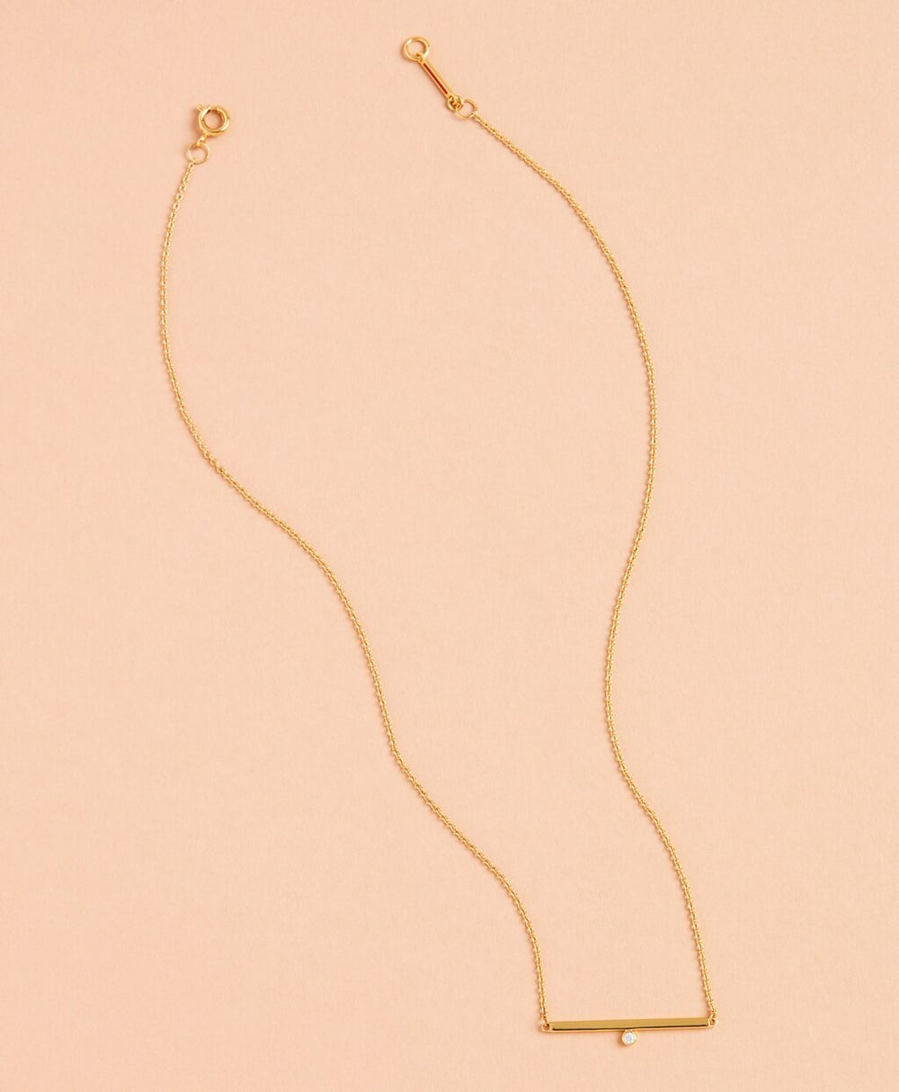 Demi Fine Bar Necklace
